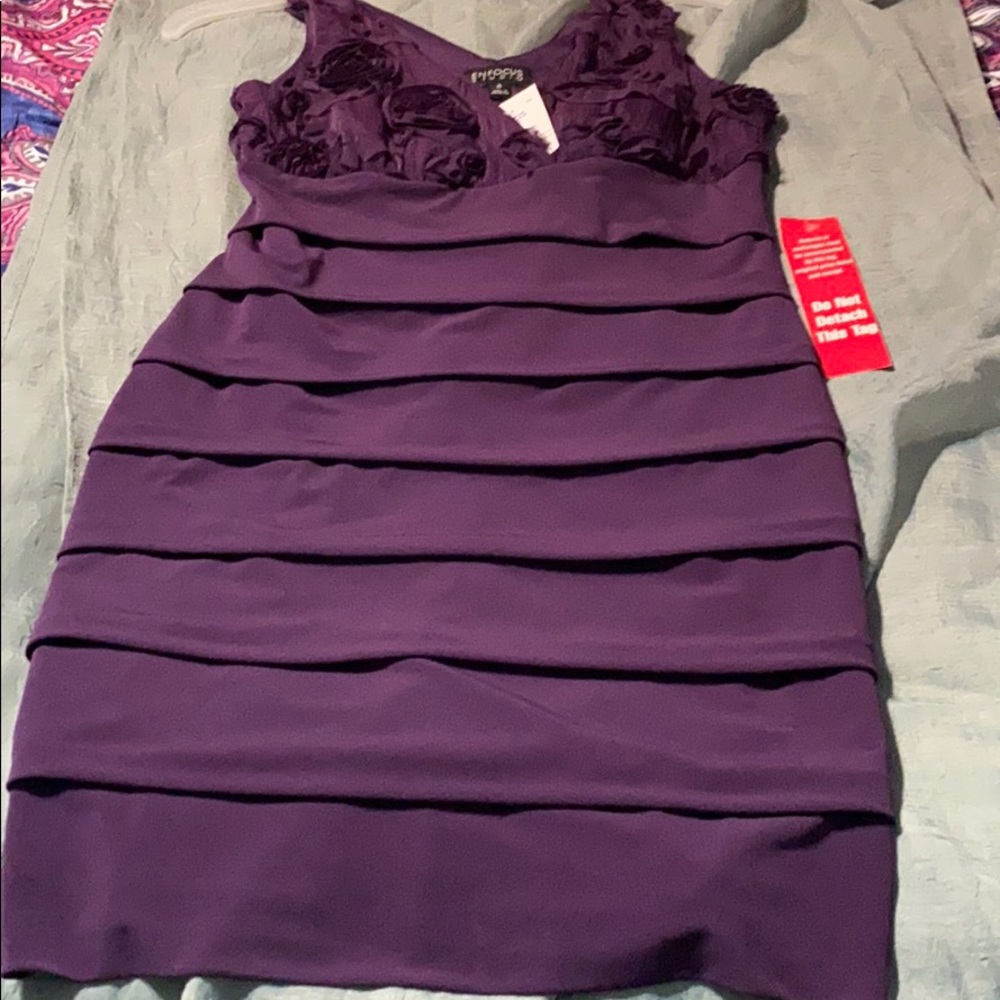 Plum party dress